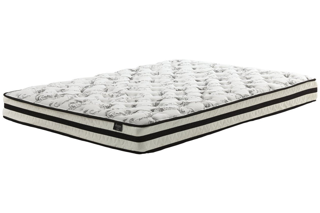 8 Inch Chime Innerspring White Full Mattress in a Box - M69521 - Gate Furniture