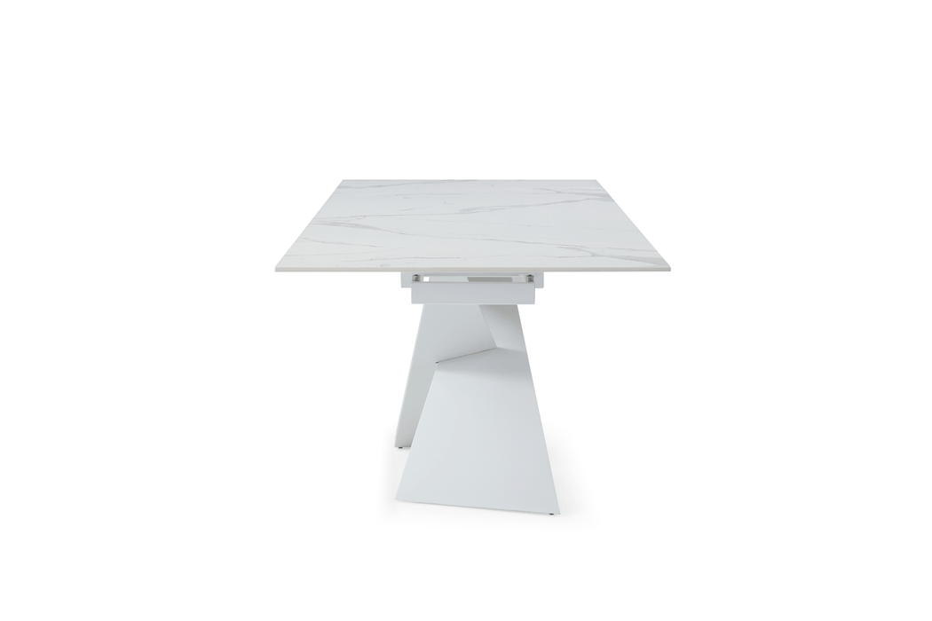 9113 Dining Table With 1218 Swivel Grey Chairs Set - Gate Furniture