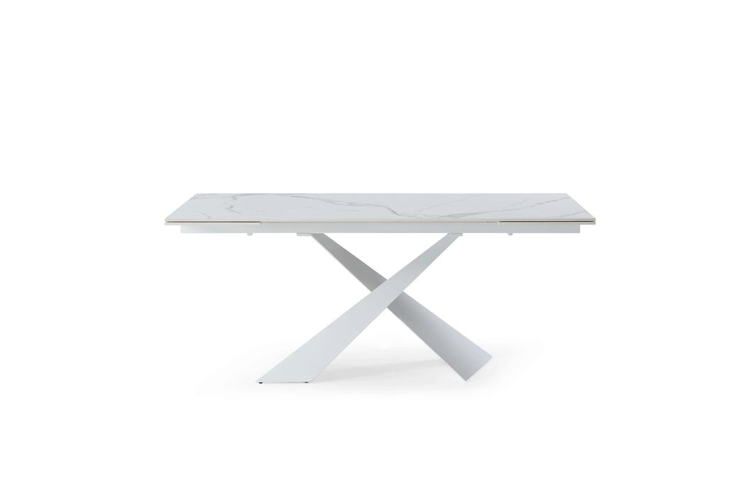 9113 Dining Table With 1218 Swivel Grey Chairs Set - Gate Furniture