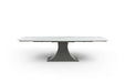 9437 Dining Table With 1218 Swivel Dark Grey Chair Set - Gate Furniture