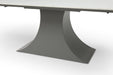 9437 Dining Table With 1218 Swivel Dark Grey Chair Set - Gate Furniture