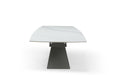 9437 Dining Table With 1218 Swivel Dark Grey Chair Set - Gate Furniture