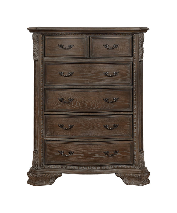 Sheffield Antique Gray Upholstered Panel Bedroom Set