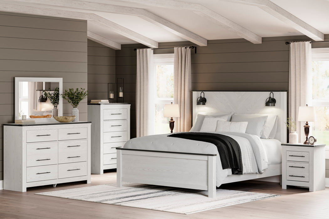 Schoenberg White Panel Bedroom Set