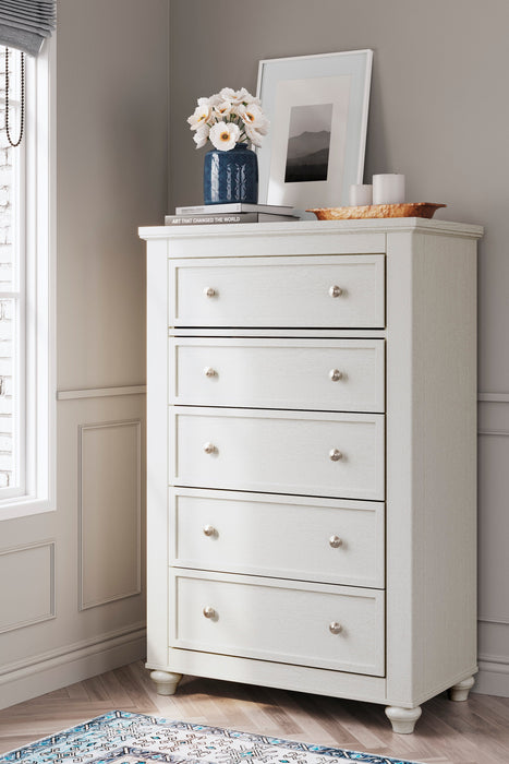 Grantoni White Panel Bedroom Set