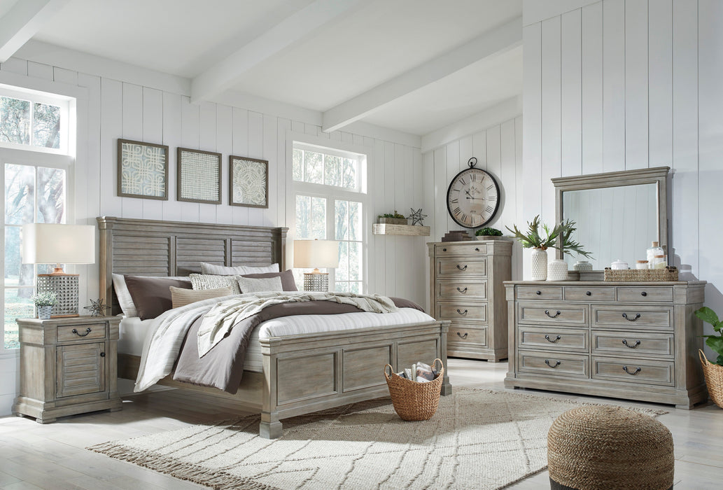 Moreshire Bisque Panel Bedroom Set