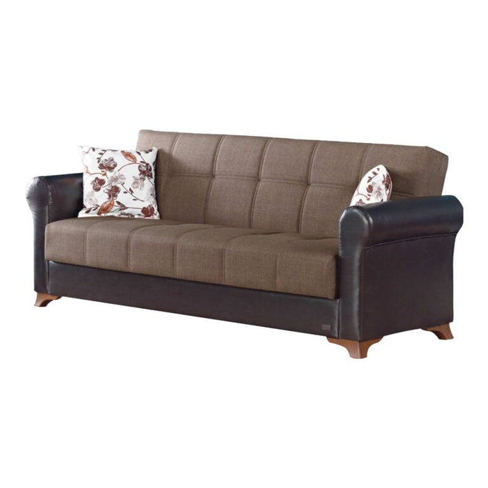 Bergen Convertible Light Brown Sleeper Living Room Set
