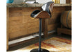 Bellatier Brown Adjustable Height Bar Stool - Gate Furniture