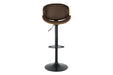 Bellatier Brown Adjustable Height Bar Stool - Gate Furniture