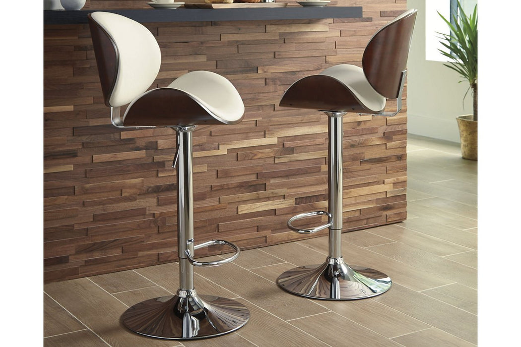 Bellatier Bone Adjustable Height Bar Stool - Gate Furniture