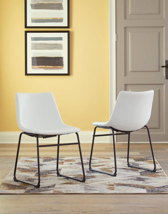 Centiar Gray/White 3-Piece Round Dining Set