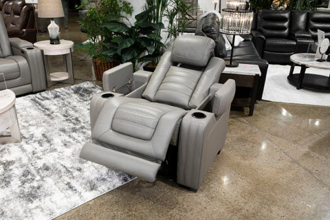 Backtrack Gray Power Recliner