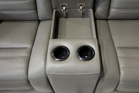 Backtrack Gray Power Recliner Set