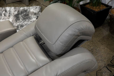 Backtrack Gray Power Recliner Set