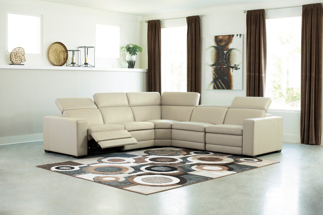 Texline Power Recliner Sand Sectional
