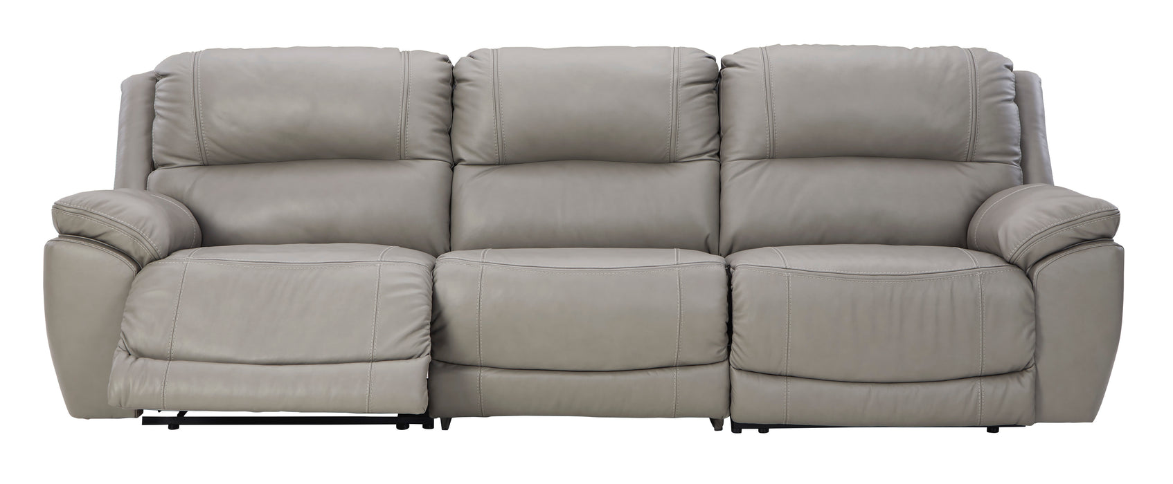 Dunleith Gray Power Recliner Sofa