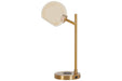 Abanson Amber/Gold Finish Desk Lamp - L206022 - Gate Furniture