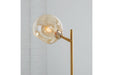 Abanson Amber/Gold Finish Desk Lamp - L206022 - Gate Furniture