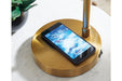 Abanson Amber/Gold Finish Desk Lamp - L206022 - Gate Furniture
