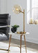 Abanson Amber/Gold Finish Desk Lamp - L206022 - Gate Furniture