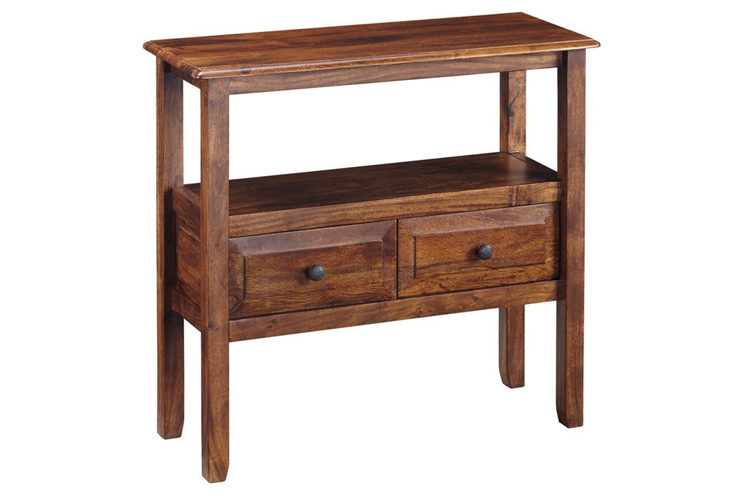 Abbonto Warm Brown Accent Table - T800-124 - Gate Furniture