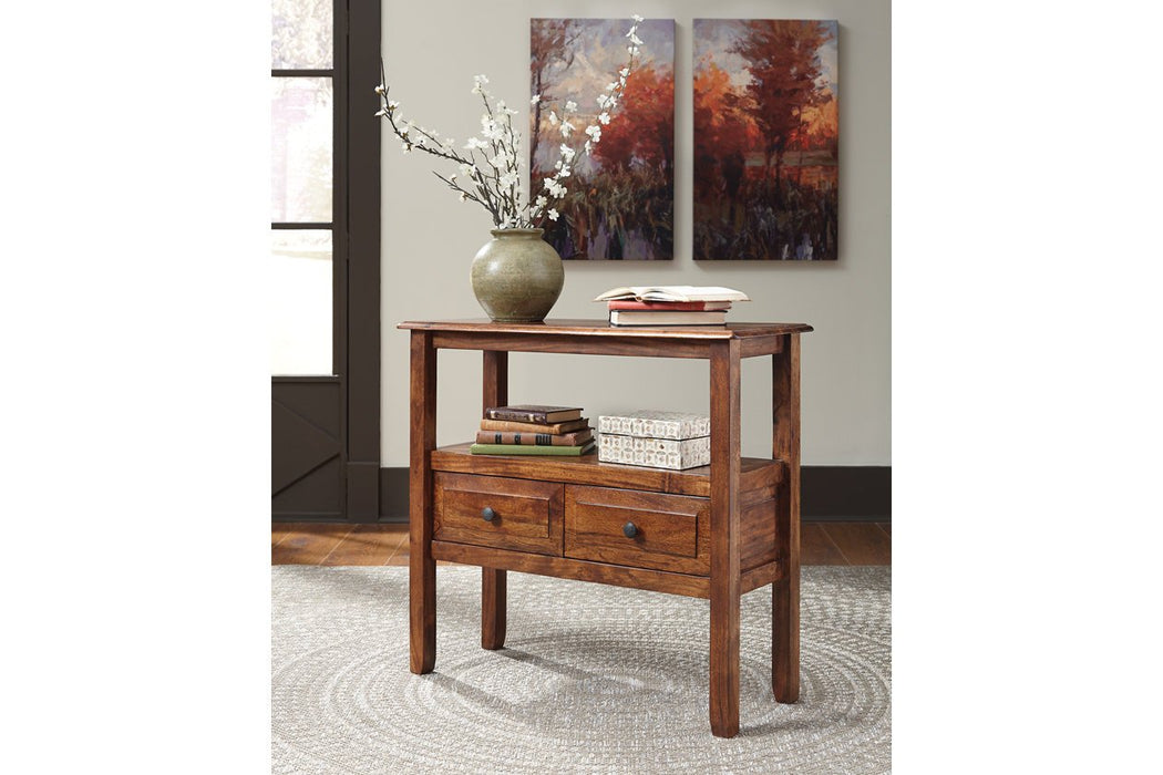 Abbonto Warm Brown Accent Table - T800-124 - Gate Furniture