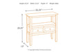 Abbonto Warm Brown Accent Table - T800-124 - Gate Furniture