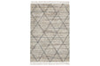 Abdalah Beige/Gray 5' x 7' Rug - R404622 - Gate Furniture