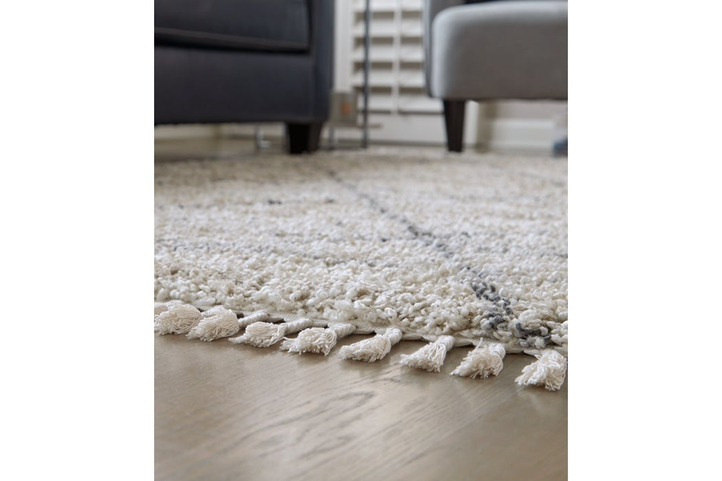 Abdalah Beige/Gray 5' x 7' Rug - R404622 - Gate Furniture
