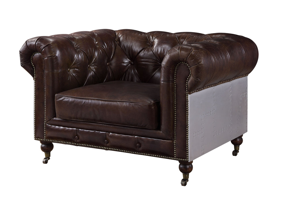 Aberdeen Brown Leather Living Room Set