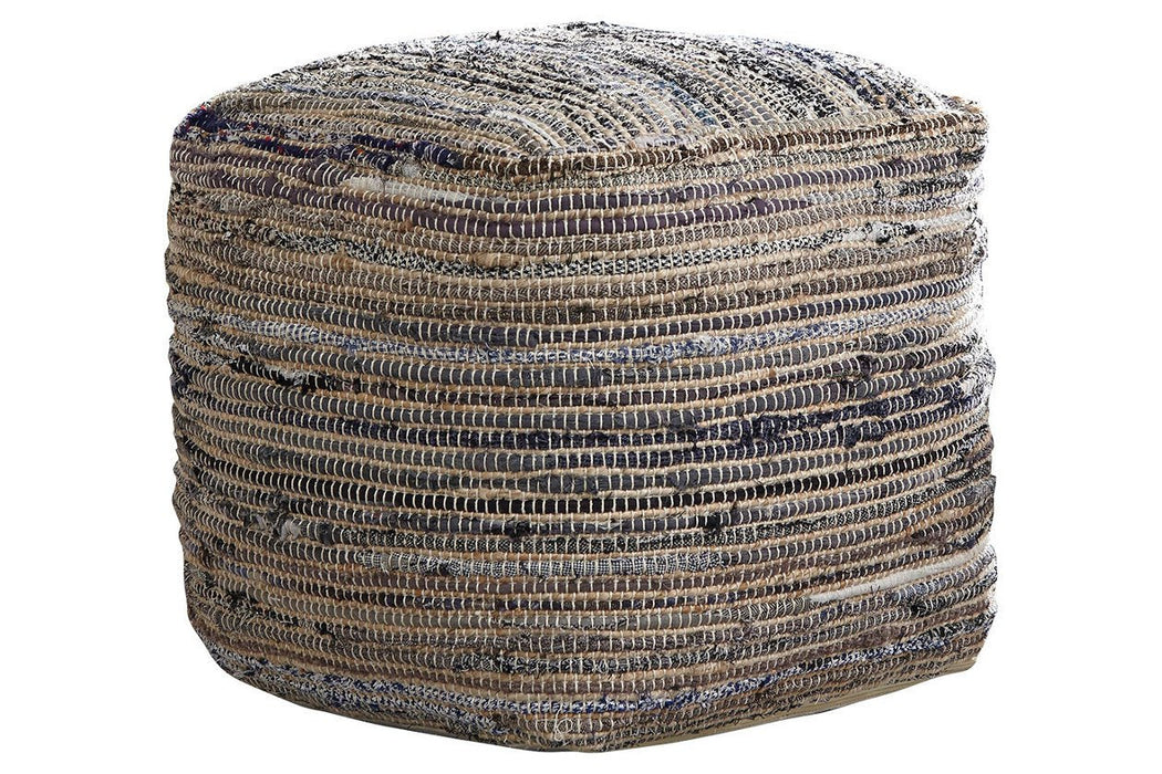 Absalom Denim Pouf - A1000550 - Gate Furniture