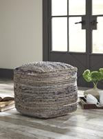 Absalom Denim Pouf - A1000550 - Gate Furniture