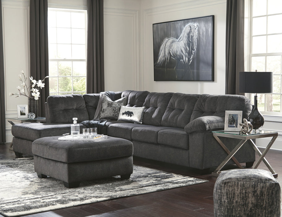 Accrington Granite LAF Queen Sleeper Sectional - Gate Furniture