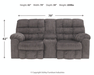 Acieona Slate Reclining Living Room Set - Gate Furniture
