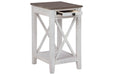 Adalane White/Gray Accent Table - A4000374 - Gate Furniture