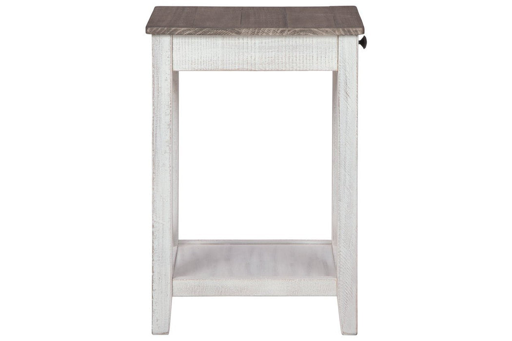 Adalane White/Gray Accent Table - A4000374 - Gate Furniture