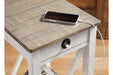 Adalane White/Gray Accent Table - A4000374 - Gate Furniture