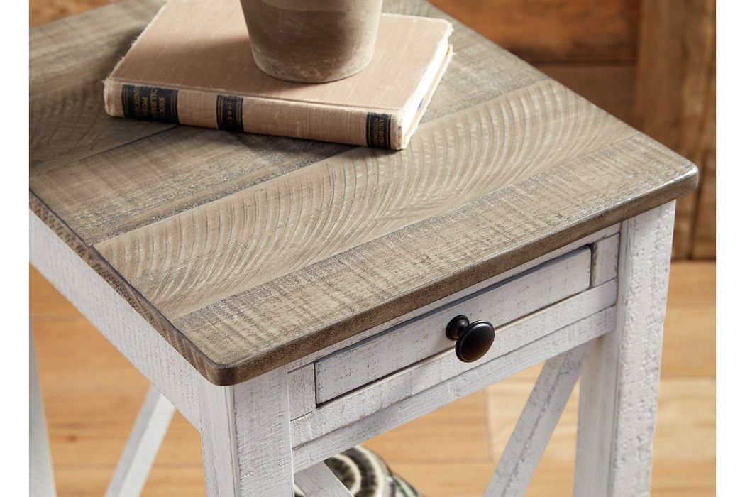 Adalane White/Gray Accent Table - A4000374 - Gate Furniture