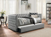 Adalie Gray Twin Daybed with Trundle - 4971 - Gate Furniture