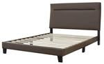 Adelloni Brown Queen Upholstered Bed - B080-481 - Gate Furniture