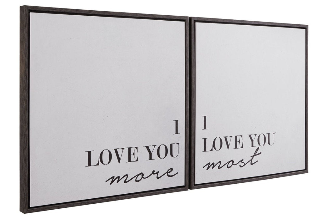 Adline Black/White Wall Art (Set of 2) - A8000297 - Gate Furniture