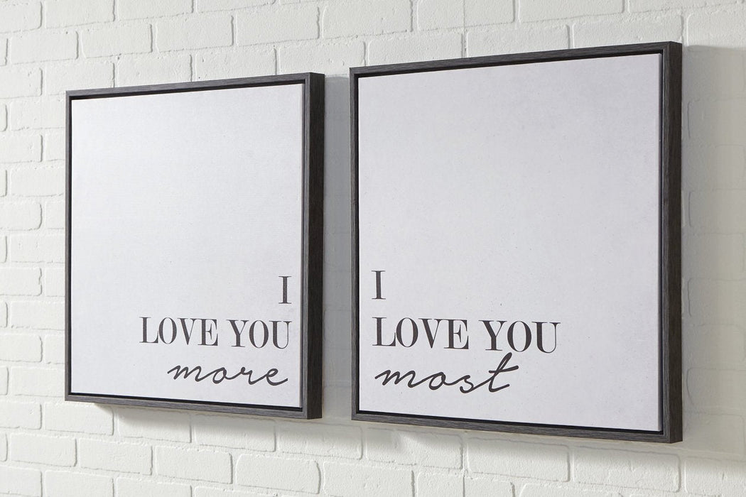 Adline Black/White Wall Art (Set of 2) - A8000297 - Gate Furniture