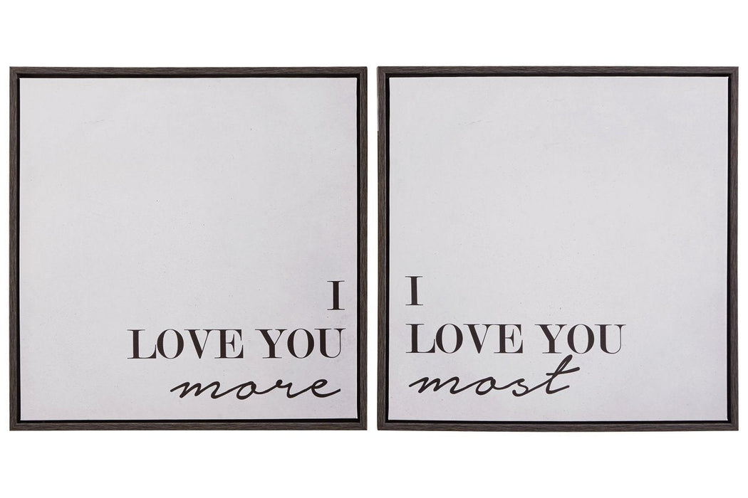 Adline Black/White Wall Art (Set of 2) - A8000297 - Gate Furniture