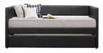 Adra Black Twin Daybed with Trundle - 4949BK - Gate Furniture