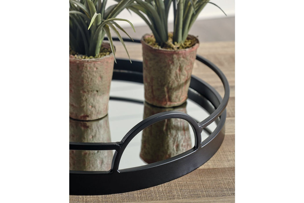 Adria Black Tray - A2000442 - Gate Furniture