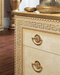 Aida Ivory Bedroom W/Gold, Camelgroup Italy Set - Gate Furniture