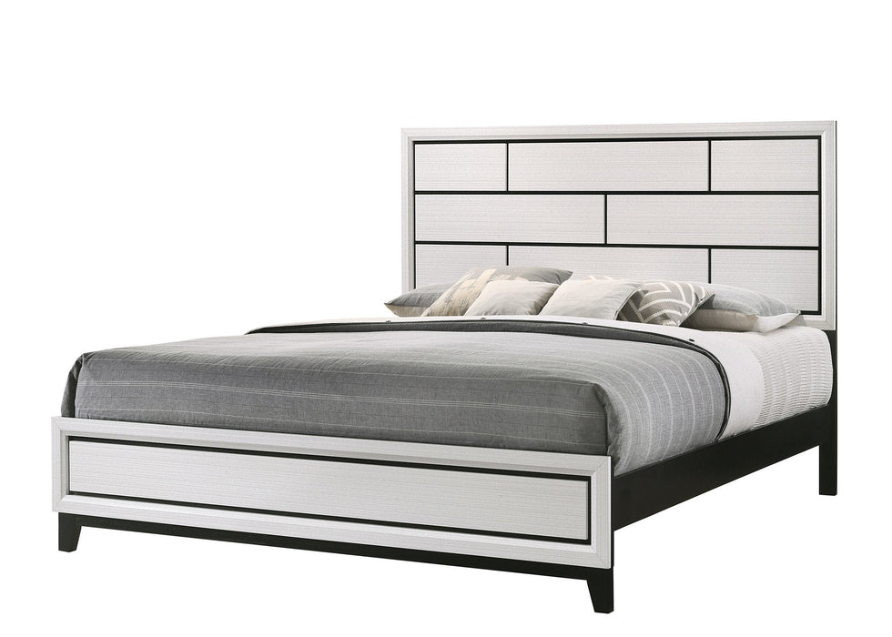 Akerson Chalk White Panel Bedroom Set - Gate Furniture