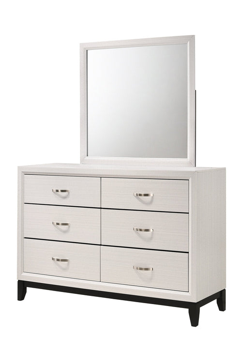 Akerson Chalk White Panel Bedroom Set - Gate Furniture