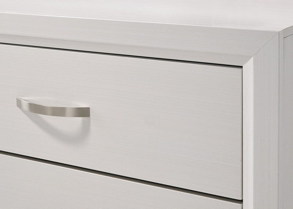 Akerson Chalk White Panel Bedroom Set - Gate Furniture
