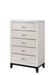 Akerson Chalk White Panel Bedroom Set - Gate Furniture